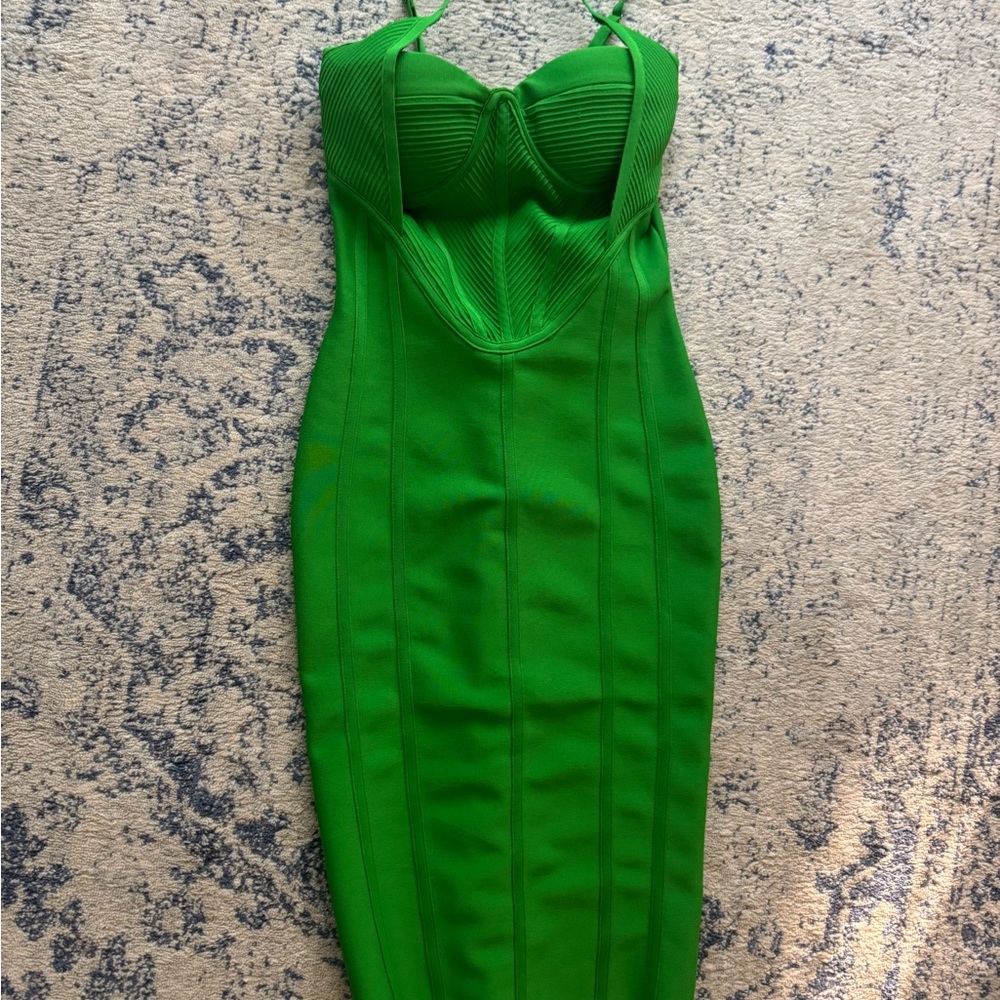 Elegant Green Women's Bandage Dress. Never worn